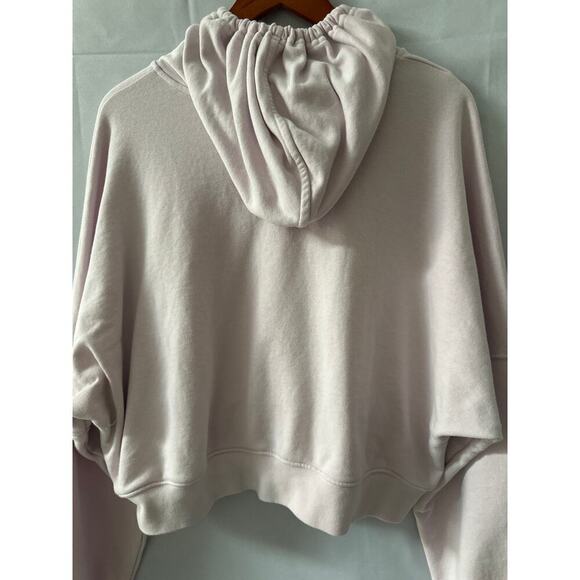 Adidas Womens Oversized Hoodie Sweatshirt Light Pink With Drawstring - Picture 4 of 4